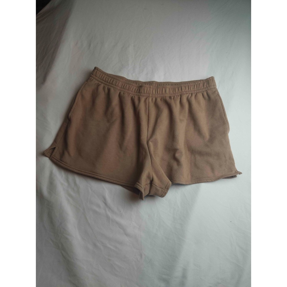 No Boundaries Shorts Womens Size XXL Tan‎ Athletic Fleece Lounge Elastic Waist
